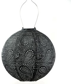 SOLÁRNY LAMPÁŠ ROUND 28,9X30 CM TMAVOSIVÁ