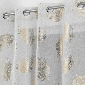 Záclona v béžovej a zlatej farbe 140x280 cm Sunny – douceur d'intérieur