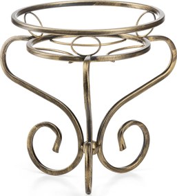 STOJAN NA KVETINÁČ MEDGRE 31,5X33 CM ZLATÁ