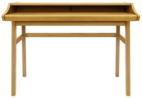 Pracovný stôl v dekore duba so sekretárom 44x115 cm Carteret – Woodman