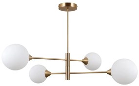 ITALUX PND-55342-4-HB - Luster na tyči EVORA 4xG9/5W/230V mosadz