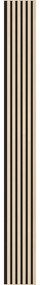 Mexen Lam-F, akustické stenové lamely 275 × 30 cm, plstený podklad 8 mm, technická dyha, dub pieskový, S105-275307-3015-001