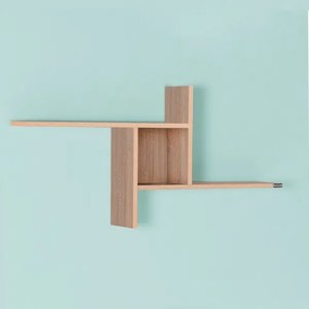 Nástenná polica 50x100 cm hnedá