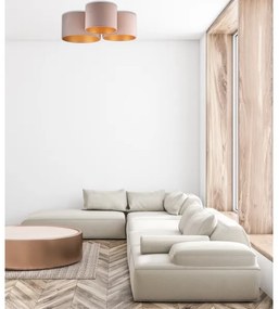 Duolla - Stropné svietidlo ROLLER TRIO 3xE27/60W/230V hnedá