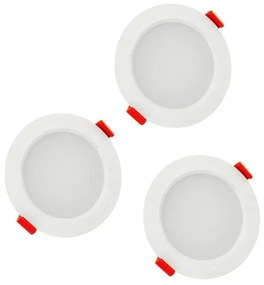 SADA 3xLED Kúpeľňové podhľadové svietidlo MIRO LED/6W/230V IP44