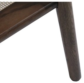 Hnedý konferenčný stolík s doskou v dubovom dekore 60x120 cm Barrali – Unique Furniture