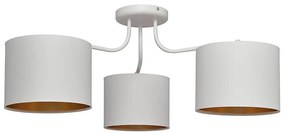 Luster prisadený ALBA 3xE27/15W/230V biela/zlatá