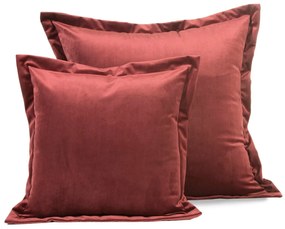 SADA DEKORAČNÝCH OBLIEČOK NA VANKÚŠ 2KS RIA SADA 2KS 45X45 CM TMAVOBORDOVÁ