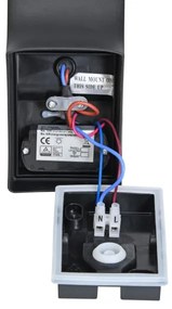 Brilagi - LED vonkajšie nástenné svietidlo so senzorom ARCELO LED/9W/230V IP44