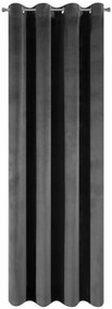 Elegantný čierný záves 140 x 250 cm