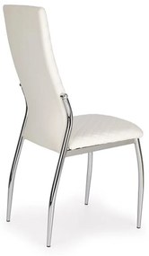 Jedálenská stolička K238 - biela / chróm