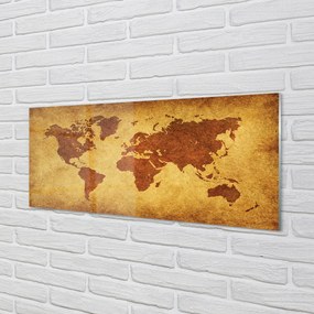 Obraz plexi Starý hnedý mapa 120x60 cm