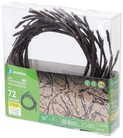 Aigostar - LED Solárna reťaz 72xLED/4m IP65 300 mAh teplá biela konáre stromov