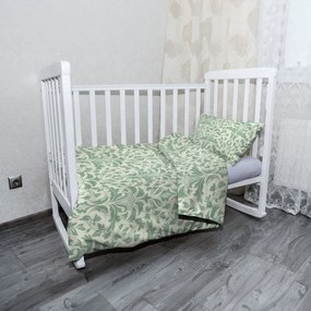 Sablio Mikroplyšové detské obliečky do postieľky Kráľovská zeleň - 120x90 / 40x60