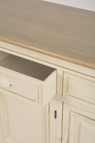 Komoda Rimini 120 cm z masivu krémová