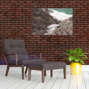 Obraz - Cesta k smaragdovému moru (90x60 cm)