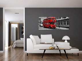 Obraz -Londýn s autobusom (120x50 cm)