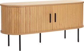 XXXLutz NÍZKA KOMODA, čierna, farba duba, 120/55/40 cm Xora - Online Only drobný nábytok - 001909004001
