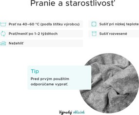 Froté plachta EXCLUSIVE svetlohnedá 90x200 cm