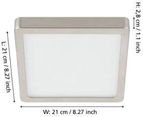 Eglo 900594 - stmievateľné LED stropné svietidlo FUEVA LED/17W/230V chróm