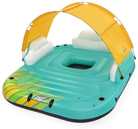 Bestway 43407 Sunny Lounge Nafukovací ostrov 291 x 265 x 83 cm Zelený