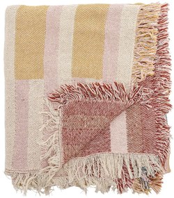 Hnedá deka z recyklovanej bavlny 130x160 cm Lane – Bloomingville