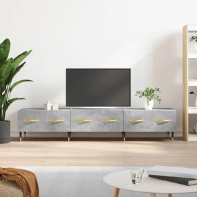 TV skrinka, betónovo sivá 150x36x30 cm, kompozitné drevo 829136