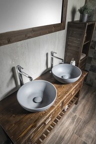 Sapho Sapho, BRAND umývadlová skrinka 130x73x50cm, morený smrek, BA131S