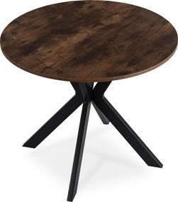 Stôl ERION 90 cm Dub Rustikál / čierny