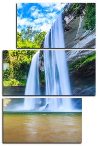 Obraz na plátne - Huai Luang vodopád - obdĺžnik 7228D (105x70 cm)