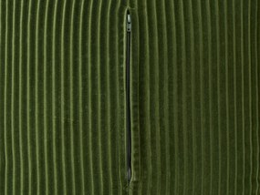 Menčestrový puf 50 x 50 x 30 cm zelený MUKKI Beliani