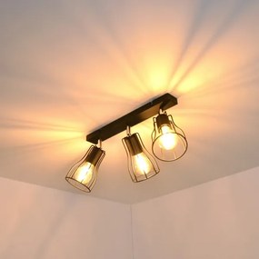 LED Bodové svietidlo TUBE II 3xE27/15W/230V čierna