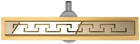 Lineárny odtokový žľab Rea Greek Pro 80 cm zlatý
