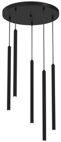 Luster na lanku YORU 5xG9/8W/230V čierna
