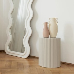 Odkladací stolík Ermanno 35 cm sivý/béžový