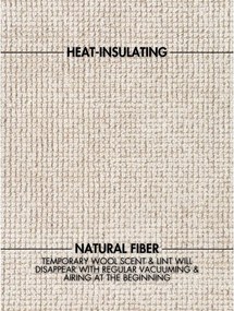 Krémový ručne tkaný vlnený okrúhly koberec ø 160 cm Greenwich – Ted Baker