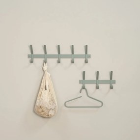 Zeleno-sivý kovový nástenný vešiak Dexter – Spinder Design