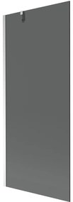 Mexen Next vaňová zástena jednokrídlová 80 x 150 cm, Grafitová čierna, Chrómová - 895-080-000-00-40-01