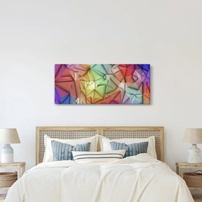Obraz - Polygonálna abstrakcia (120x50 cm)