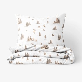 Goldea bavlnené posteľné obliečky - beskydy 200 x 200 a 2ks 70 x 90 cm