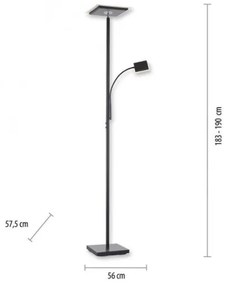 Leuchten Direkt 11710-18 - LED Stmievateľná lampa HANS LED/21,5W/230V + LED/4W