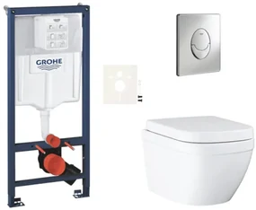Závesný wc set do ľahkých stien / predstenová montáž GROHE Euro Ceramic SIKOGRSEUSA