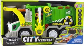 LEAN Toys Mestské smetiarske auto Mestské vozidlo Svetlá Zvuky