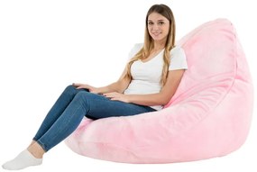 Sedací vak DROP XXL Yeti ružový