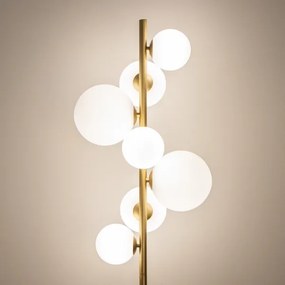Brilagi - LED Stojacia lampa MILLA 7xG9/3W/230V zlatá/biela