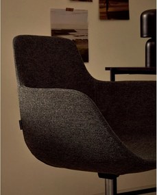 Tmavosivá kancelárska stolička Tissiana – Kave Home