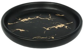 Mydlovnička Gold Line keramika čierna/zlatá CST-1777 99