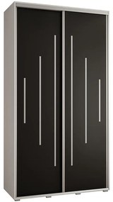 Skriňa 45 Canaris 12 140 biela/čierna/silver