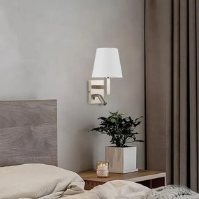 Brilagi - LED Nástenná lampa DEYA 1xE14/40W/230V + LED/3W biela/matný chróm