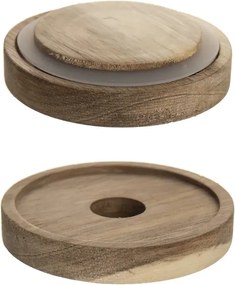 Orion Dóza na potraviny, sklenená, s akáciovým vekom BOROSIL, 0,97L